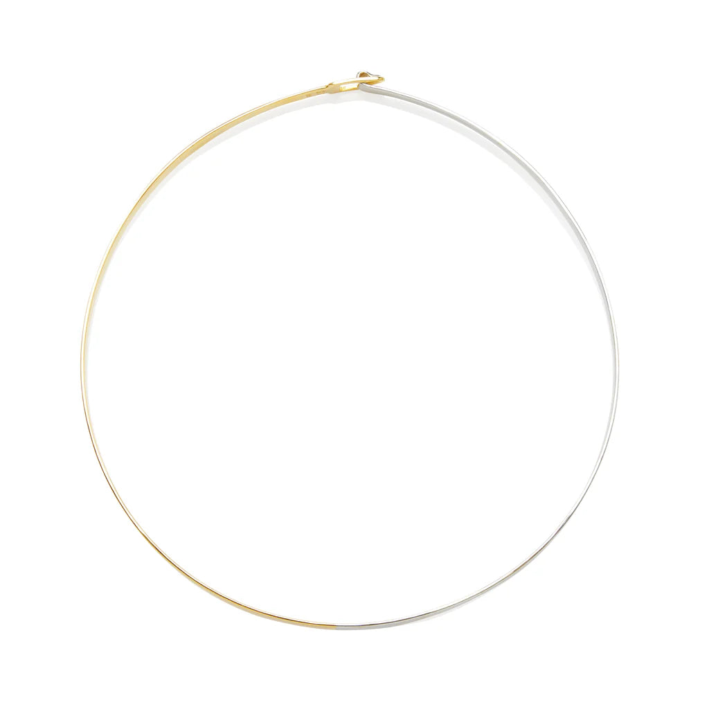Lucid Sigh - Silver & Gold Choker Necklace - SOON SPACE