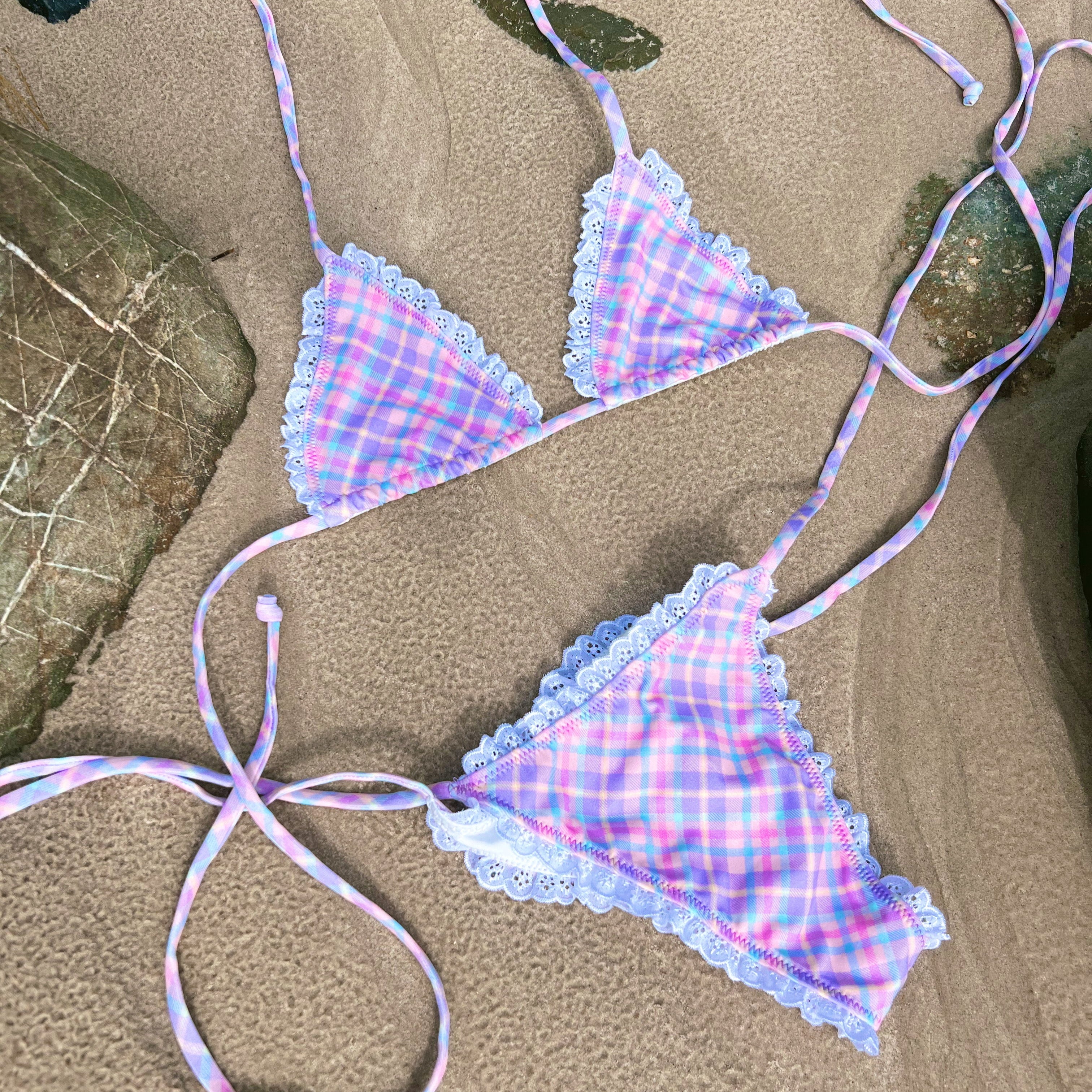 Gingham Dream Bikini Top